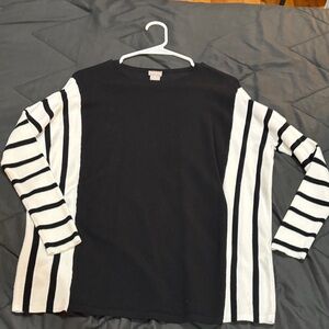 chico's colorblock striped shirt